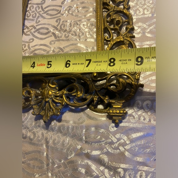 🌜Vintage Brass Art Nouveau Picture Frame #9580🌛 - Picture 11 of 12